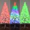 6ft. Pre-Lit Fiber Optic Color Changing Lights White Artificial Christmas Tree with Star Tree Topper